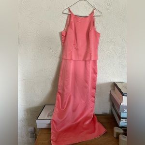 Vintage pink prom dress